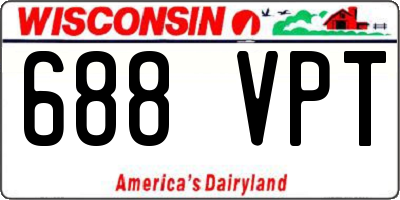 WI license plate 688VPT