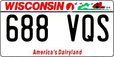 WI license plate 688VQS