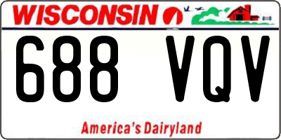WI license plate 688VQV