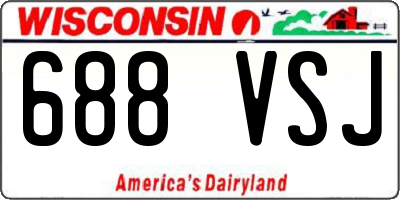 WI license plate 688VSJ