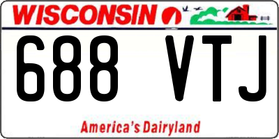 WI license plate 688VTJ