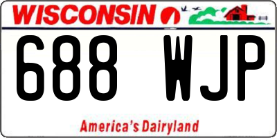 WI license plate 688WJP