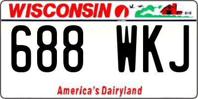 WI license plate 688WKJ