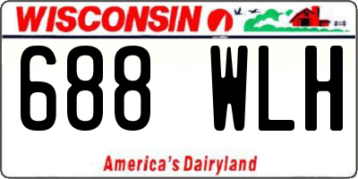 WI license plate 688WLH