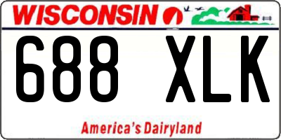 WI license plate 688XLK