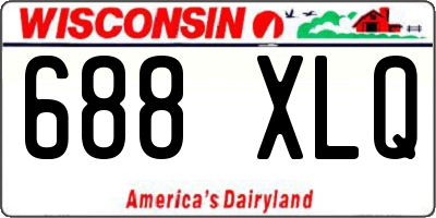 WI license plate 688XLQ