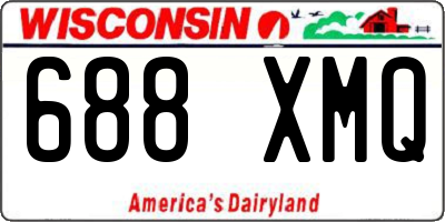 WI license plate 688XMQ