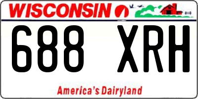 WI license plate 688XRH