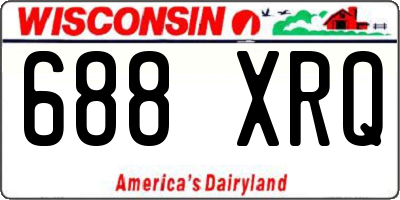 WI license plate 688XRQ