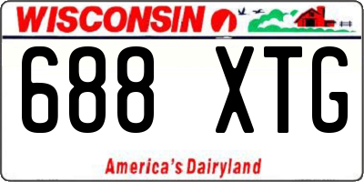 WI license plate 688XTG