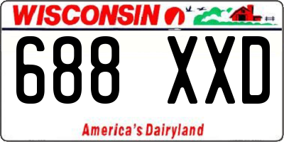 WI license plate 688XXD