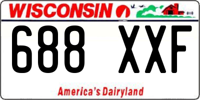 WI license plate 688XXF