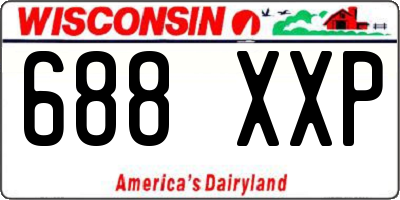 WI license plate 688XXP
