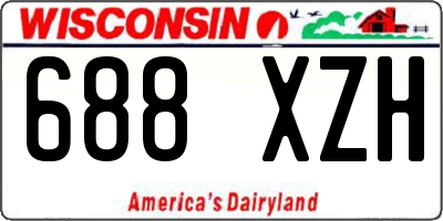 WI license plate 688XZH
