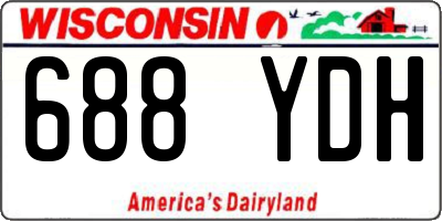 WI license plate 688YDH