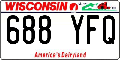 WI license plate 688YFQ