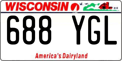 WI license plate 688YGL