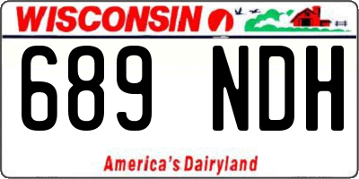 WI license plate 689NDH
