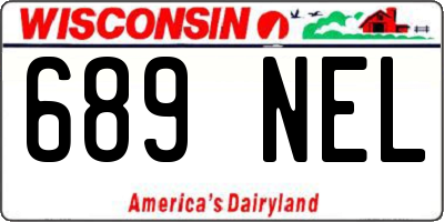 WI license plate 689NEL
