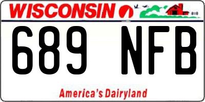 WI license plate 689NFB