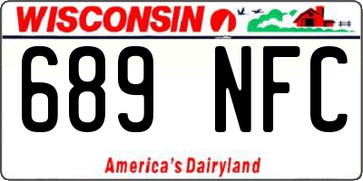 WI license plate 689NFC