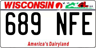 WI license plate 689NFE