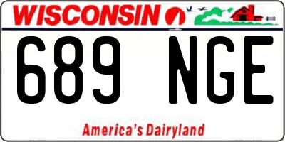 WI license plate 689NGE