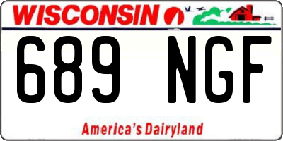 WI license plate 689NGF