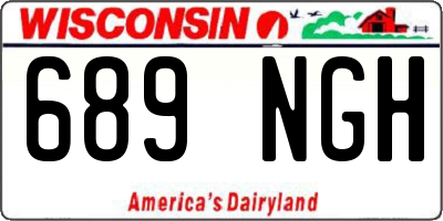 WI license plate 689NGH