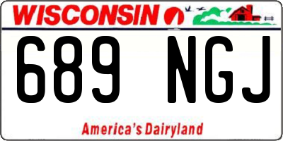 WI license plate 689NGJ