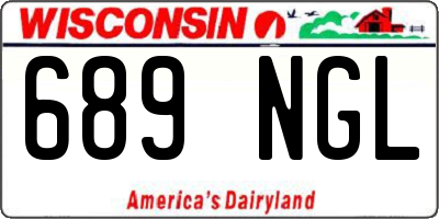 WI license plate 689NGL