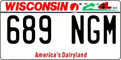 WI license plate 689NGM