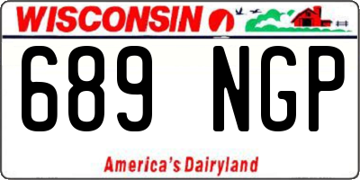 WI license plate 689NGP