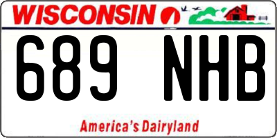 WI license plate 689NHB