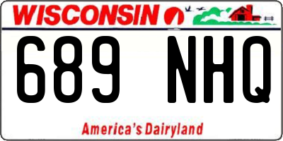 WI license plate 689NHQ