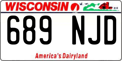 WI license plate 689NJD