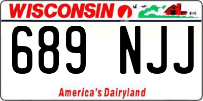WI license plate 689NJJ