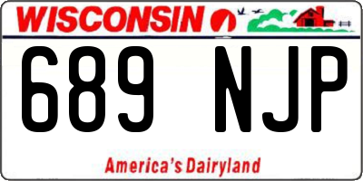 WI license plate 689NJP