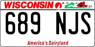 WI license plate 689NJS