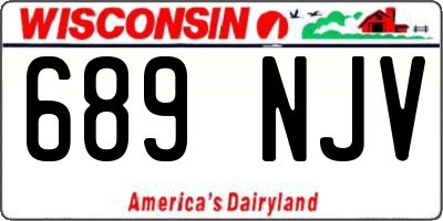 WI license plate 689NJV