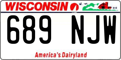 WI license plate 689NJW