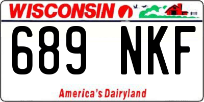 WI license plate 689NKF