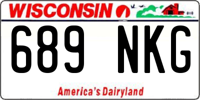 WI license plate 689NKG