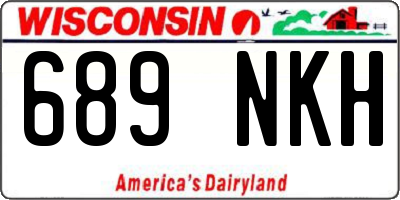 WI license plate 689NKH
