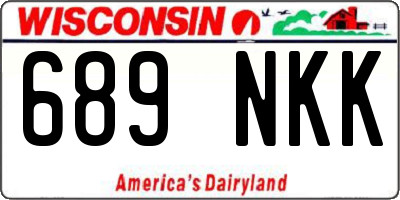 WI license plate 689NKK