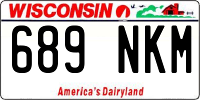 WI license plate 689NKM