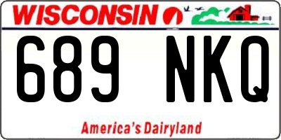 WI license plate 689NKQ