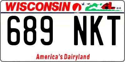 WI license plate 689NKT