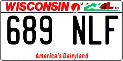 WI license plate 689NLF