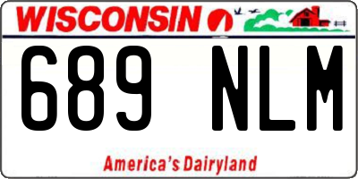 WI license plate 689NLM
